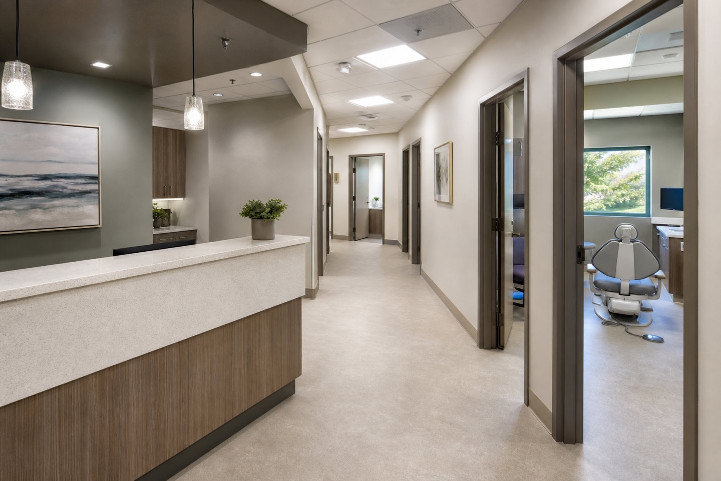 Outpatient office circulation design inspiration for San Jose planning