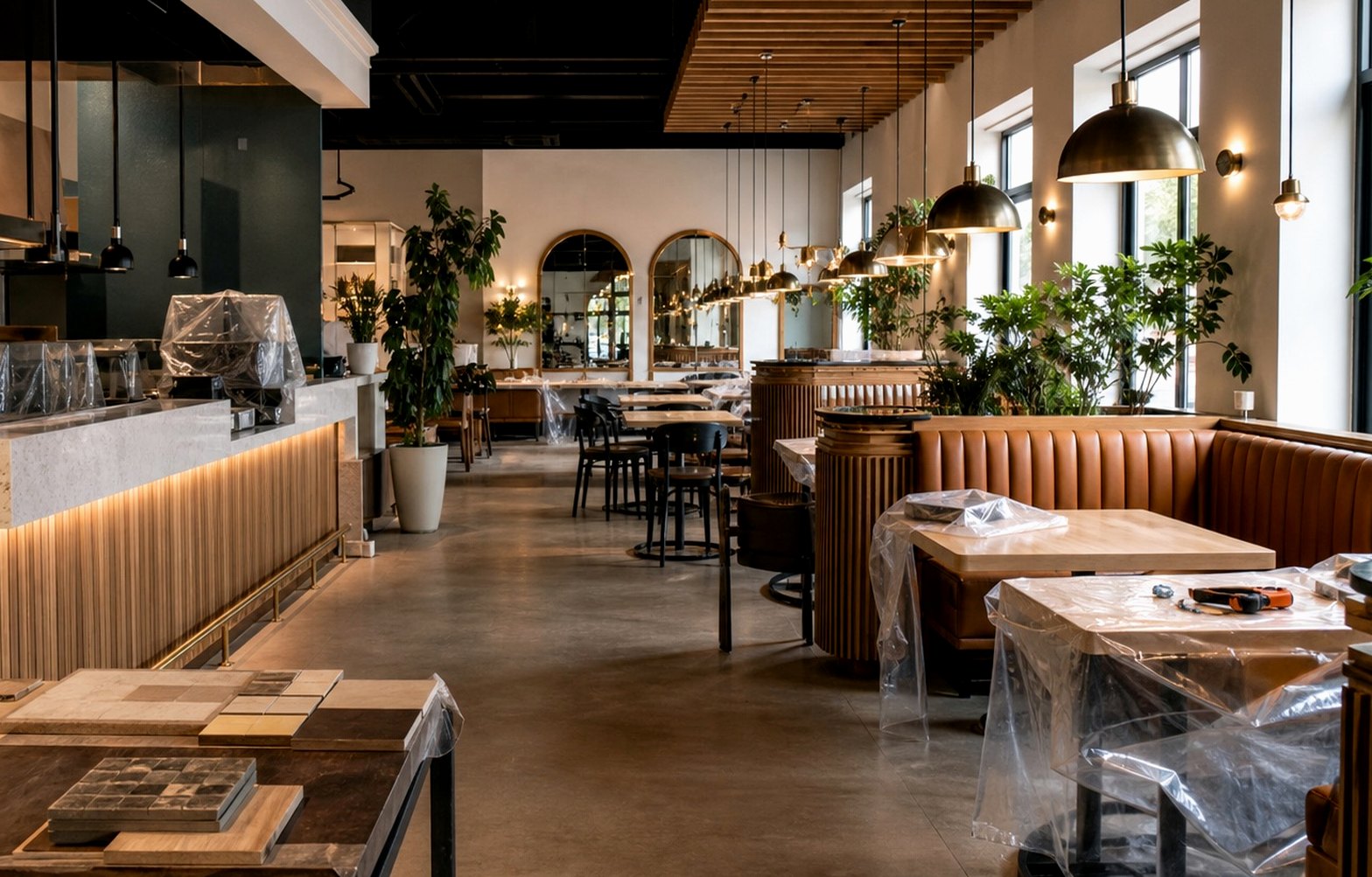 Restaurant dining room remodeling design inspiration