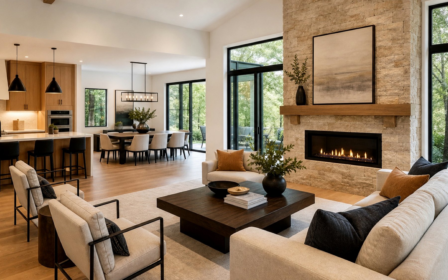 Open-plan whole-home remodeling design inspiration