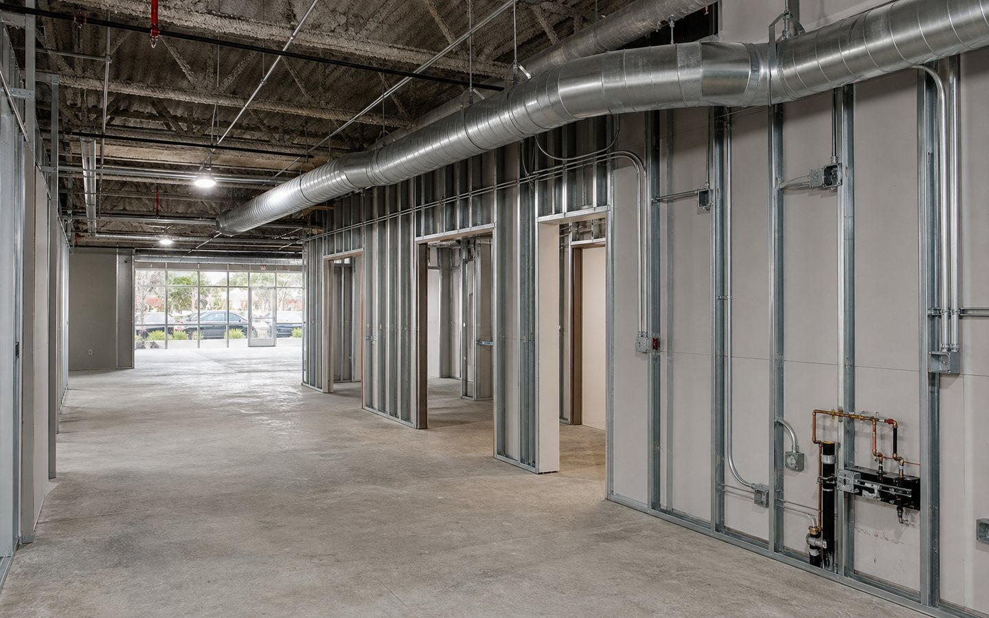 Commercial tenant-improvement rough-in design inspiration
