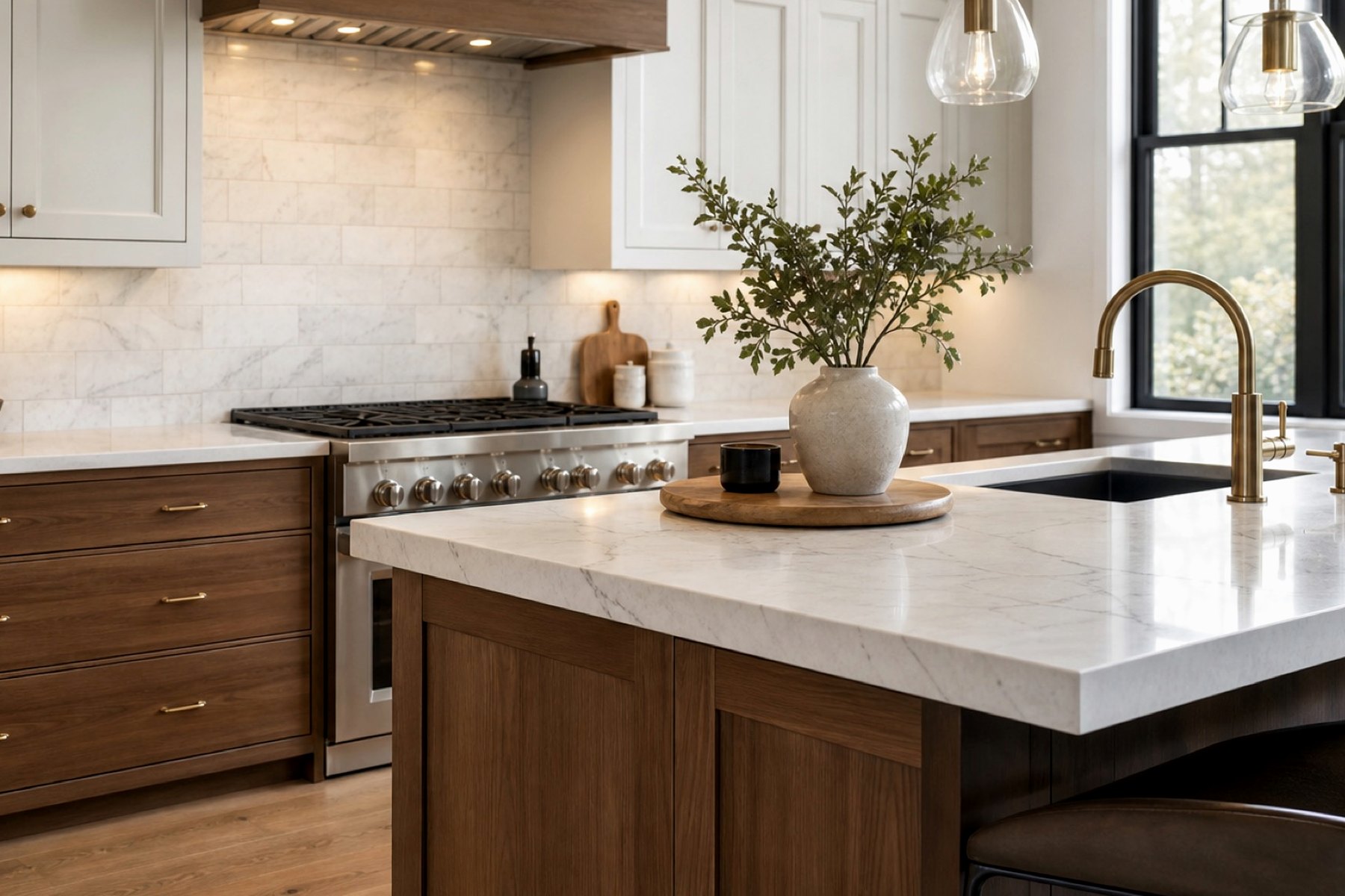 Wood and stone kitchen remodeling design inspiration