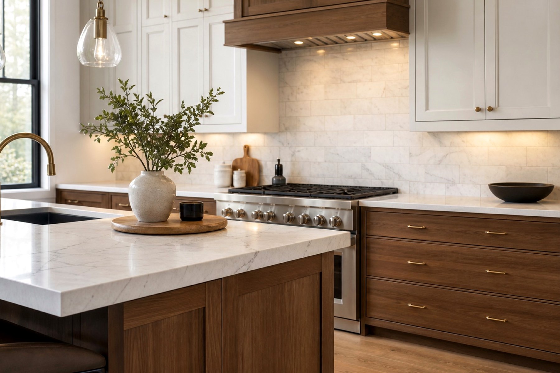 Wood and stone kitchen remodeling design inspiration