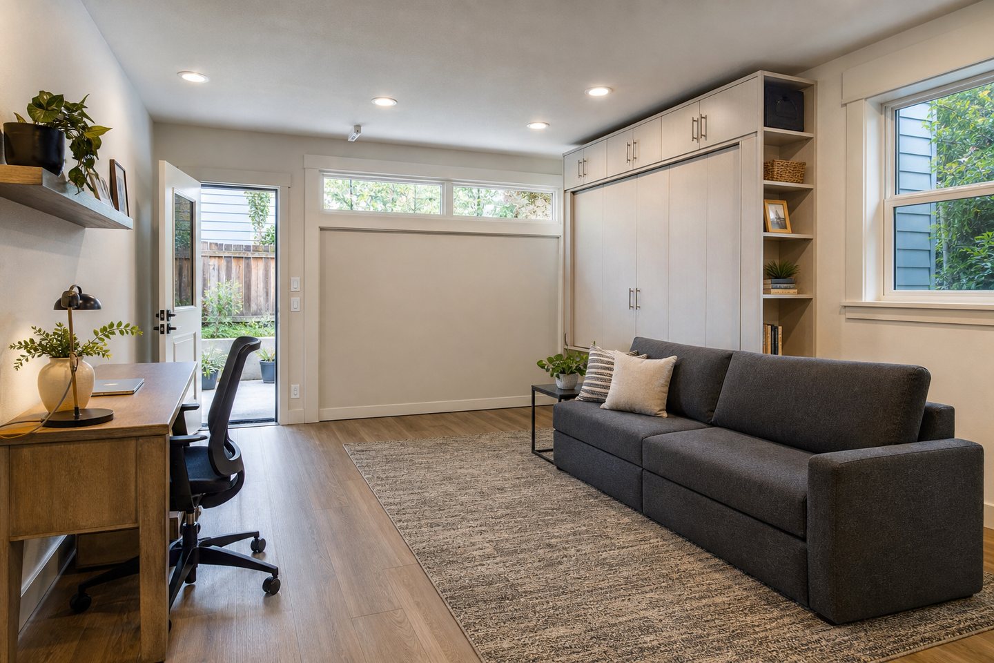 Finished garage flex-suite design inspiration for Cupertino planning